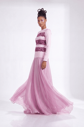 Adaeze Silk & Batik Chiffon Occasion Dress