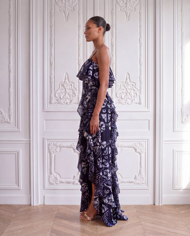 Nayo Off-Shoulder Ruffle Maxi Dress